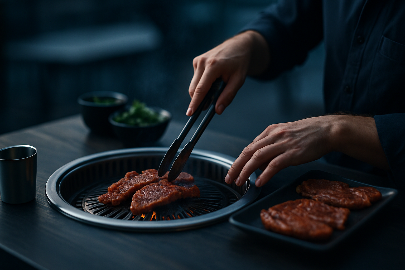 A beautifully plated Korean dish at SOPO K-Grill